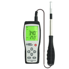 Digital Hot-film Anemometer Wind Speed meter Air Velocit y wth temperature measurement 40M/S Data Hold to PC via USB